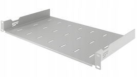 Półka RACK Standard stała 1U 19" 270 mm szara StalFlex