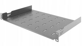 Półka RACK Standard stała 1U 19" 300 mm surowy ocynk gruba blacha StalFlex