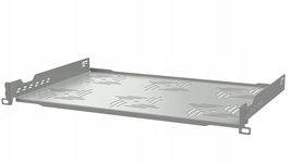 Półka stała 19"1U 300 mm Szara Seria B Stalflex