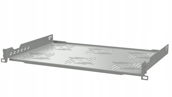 Półka stała 19"1U 300 mm Szara Seria B Stalflex