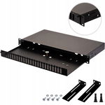 Przełącznica światłowodowa Stalflex 19" 1 U 24 x SC czarna