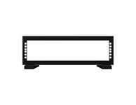 Stojak RACK 19" 2U, Czarny Statyw Rack Stalflex