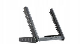 Stojak regulowany RACK 19" 10U, Czarny Statyw rama Rack Stalflex