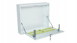 Szafa obudowa na rejestrator CCTV RACK StalFlex Pionowa 19" 2U 130mm biała