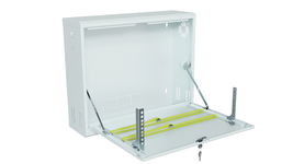 Szafa obudowa na rejestrator CCTV RACK StalFlex Pionowa 19" 3U 180 mm biała