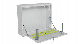 Szafa obudowa na rejestrator CCTV RACK StalFlex Pionowa 19" 3U 180 mm szara