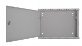 Szafa RACK 19" wisząca CCTV DVR Stalflex 19'' 3U 180 mm szara regulowana
