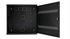 Szafa rack wisząca CCTV Stalflex 19'' 3U + 4U 180 mm czarna