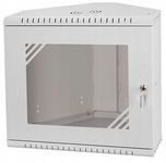 Szafa Serwerowa Narożna Wisząca RACK 19" 9U 330mm Metalowa Szara Stalflex