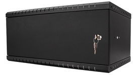 Szafa Serwerowa Sieciowa Wisząca RACK 19" 4U 450mm Metalowa Czarna Stalflex
