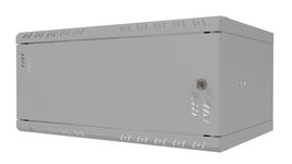 Szafa Serwerowa Wisząca RACK 19" 4U 350mm Metalowe Drzwi Szara Stalflex