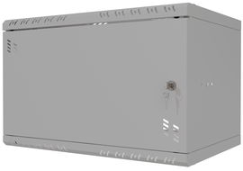 Szafa Serwerowa Wisząca RACK 19" 6U 350mm Metalowe Drzwi Szara Stalflex