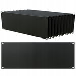 Zestaw 10x Panel Maskujący Maskownica RACK 19" 4U Czarny Stalflex