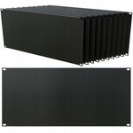 Zestaw 10x Panel Maskujący Maskownica RACK 19" 5U Czarny Stalflex