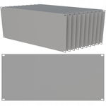 Zestaw 10x Panel Maskujący Maskownica RACK 19" 5U Szary Stalflex