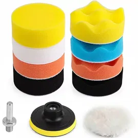 Gąbki Polerskie Zestaw 11 El Do Czyszczenia Polerowania Woskowania