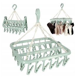 Suszarka Na Skarpetki Bieliznę Ubrania Wieszak 32 Klipsy