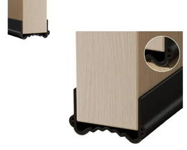 Uszczelka Pod Drzwi Elastyczna Uszczelniająca Taśma Czarna 5X3X100 Cm