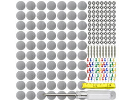 Zestaw Naprawczy Podsufitki Samochodowej Nity Pinezki Wkręty 70 El