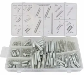 Zestaw Sprężynek Sprężynki 200 Szt Mix  Rozciągające Ściągające Ściskające