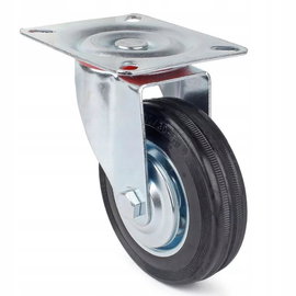 Kółko Do Wózka Magazynowego Obrotowe Gumowe 75 Mm Skrętne