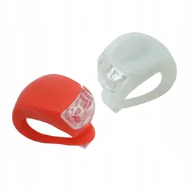 Lampka Rowerowa Zestaw Lampek Silikonowych Rowerowych Led Przód Tył