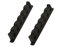 Wieszak Na Wędki Uchwyt Ścienny 6X Czarny