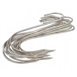 10X Hak Wędliniarski Haki Do Wędzenia Wędlin Kiełbasy Wędzarni 18cm 4,4cm
