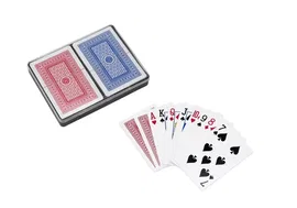 Karty Do Gry W Pokera Zestaw Dwóch Talii 2X54Szt + Pudełko