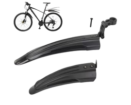 Błotnik Rowerowy Przód Tył Zestaw Do Roweru Czarny