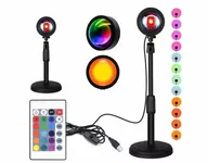 Lampa Sunset Rgb Wielokolorowa Tło Zdjęć + Pilot