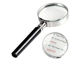 Lupa Ręczna Klasyczna 60 Mm Metalowa Szkło Powiększające X3