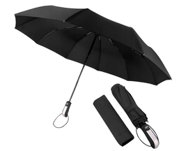 Parasol 60 Cm Automatyczny Parasolka Składana + Pokrowiec Czarna