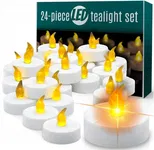 24X Świeczka Led Wkład Do Zniczy Znicz Płomień Lampki Zestaw Świeczki 24Szt