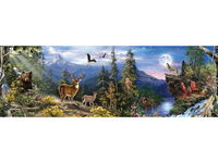 Duży Haft Diamentowy Mozaika Diamond Painting Góry Panorama 120X40 Cm