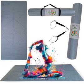 Mata do JOGI ćwiczeń fitness profesjonalna duża 180x80cm Antypoślizgowa 7mm