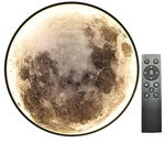 Plafon okrągły dekoracyjny Lampa Led na ścianę Księżyc 60 cm 3D Moon pilot