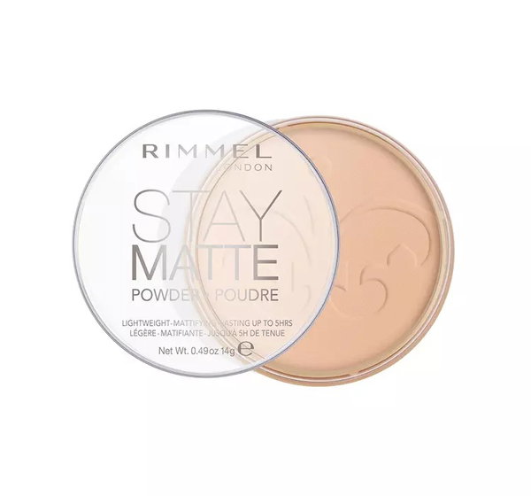 RIMMEL LONDON STAY MATTE LONG LASTING POWDER 005 SILKY BEIGE (W) 14 G