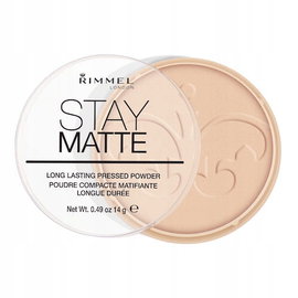 RIMMEL LONDON PUDER MATUJĄCY STAY MATTE 003 PEACH GLOW 14G DLA KOBIET