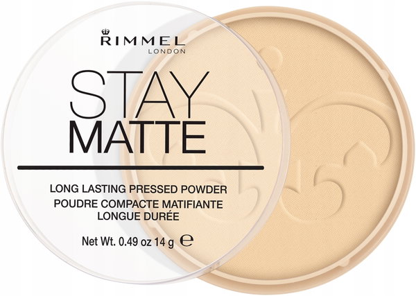 RIMMEL LONDON STAY MATTE DŁUGOTRWAŁY PUDER TRANSPARENTNY DLA KOBIET 14 G