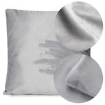 Poszewka Dekoracyjna Velvet 40x40 Giorgia Aksamitna, Elegancka, Glamour, Szara