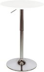 Wysoki Stolik Kawowy Brigros WeHome 60 cm, Biały, Okrągły, Barowy