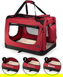 Składany Transporter dla Psa 60x42x44 cm Ciemnoczerwona Torba