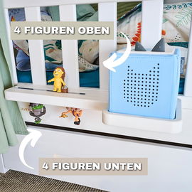 ALAVYA HOME Półka Ścienna Pasująca do Tonieboxa I, do Łóżka, Magnetyczna