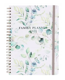 Kalendarz 2025 Family Planner,Twarda Oprawa, Planer Rodzinny