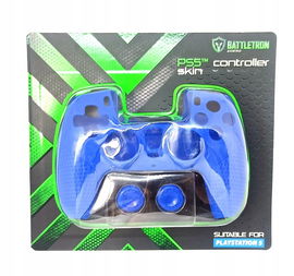 Skórka obudowa etui na kontroler PS5 Niebieski