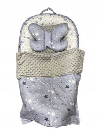 Kokon niemowlęcy Xanthos BabyNest 5 el. bawełna