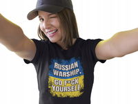 DAMSKA KOSZULKA T-SHIRT WOLNA UKRAINA FLAGA XL