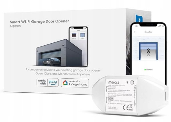 Meross Smart Garage Door Opener, WiFi Garage Opener