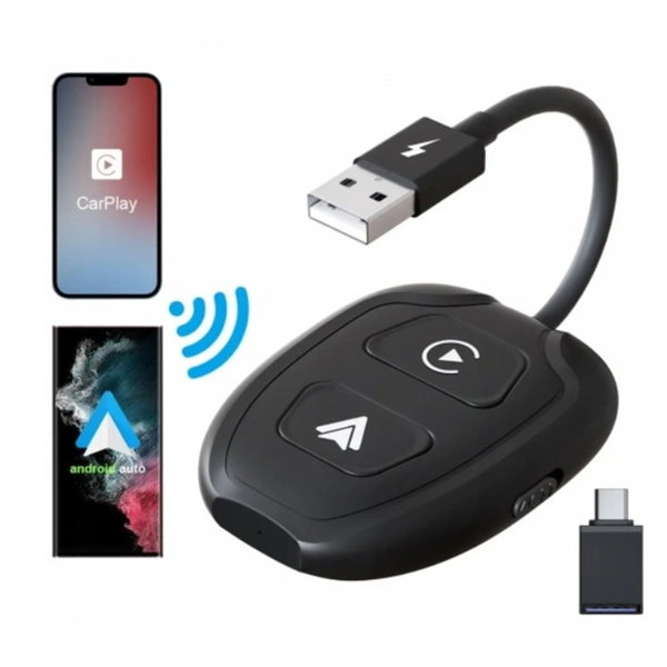 Bezprzewodowy adapter CarPlay dla systemu Android Auto